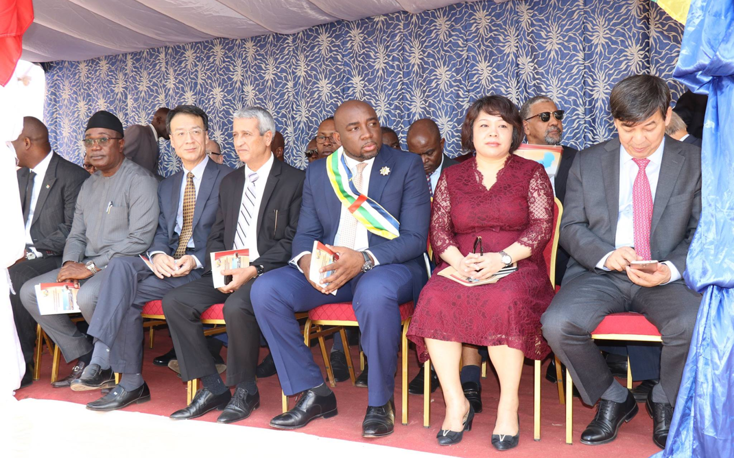 Inauguration du Pont Sapéké à Bangui